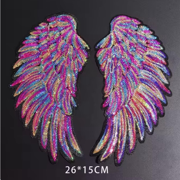 Sequin Angel Wing Patches - Picture 7 of 7